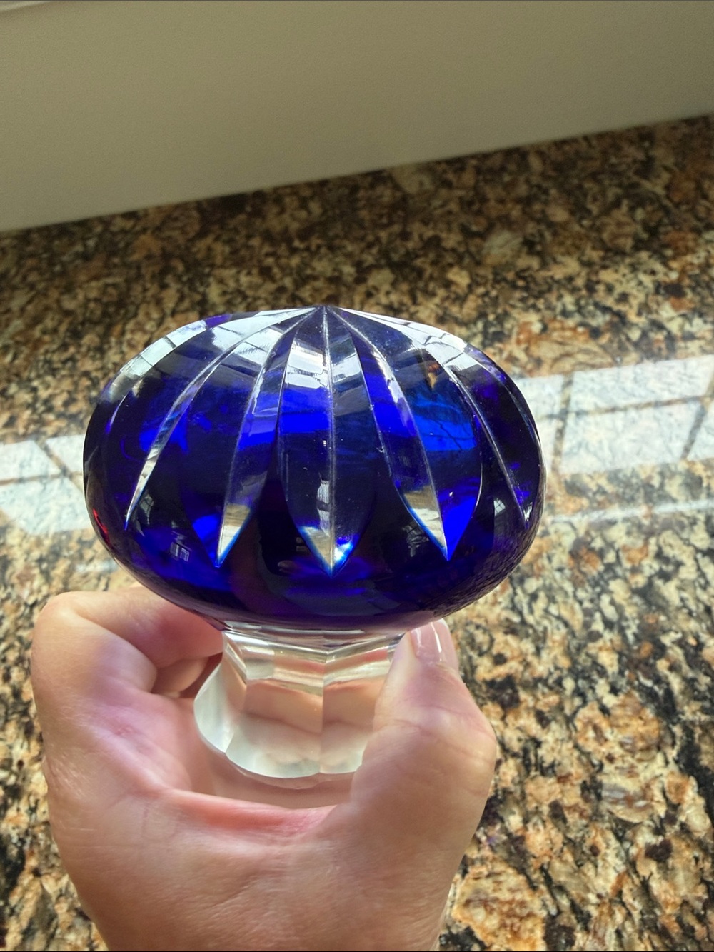 Vintage Glass Decanter Stopper
